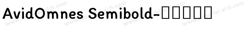 AvidOmnes Semibold字体转换